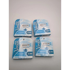 Gillette Venus Smooth 3 Blades 4 CARTRIDGES Combo 4 D🐝