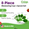Crisp 8 Piece Measuring Cup & Spoon Set - Plastic,