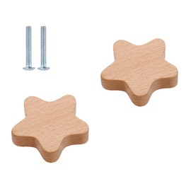 Wooden Animal Cabinet Knobs, 2 Pieces Decorative Wooden Dresser Knobs, Knob, Dresser, Pull, Wood, Navy, Forest, Animals, Furniture Knobs, Children's Room, Drawer Handles for Decoration