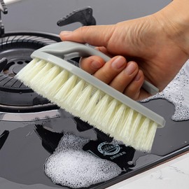 Roellgs 3 Piece Scrub Brush, Floor Brush, Cleaning Brush, Heavy Duty Scrub Brush for Shower, Bathroom, Sink, Kitchen, Tub Cleaning