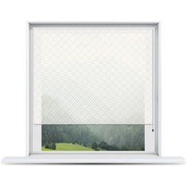 ShadePix Window Shade - Light Filtering Window Shade with Available in Size 33 x 36 Peaks Modern White Beige