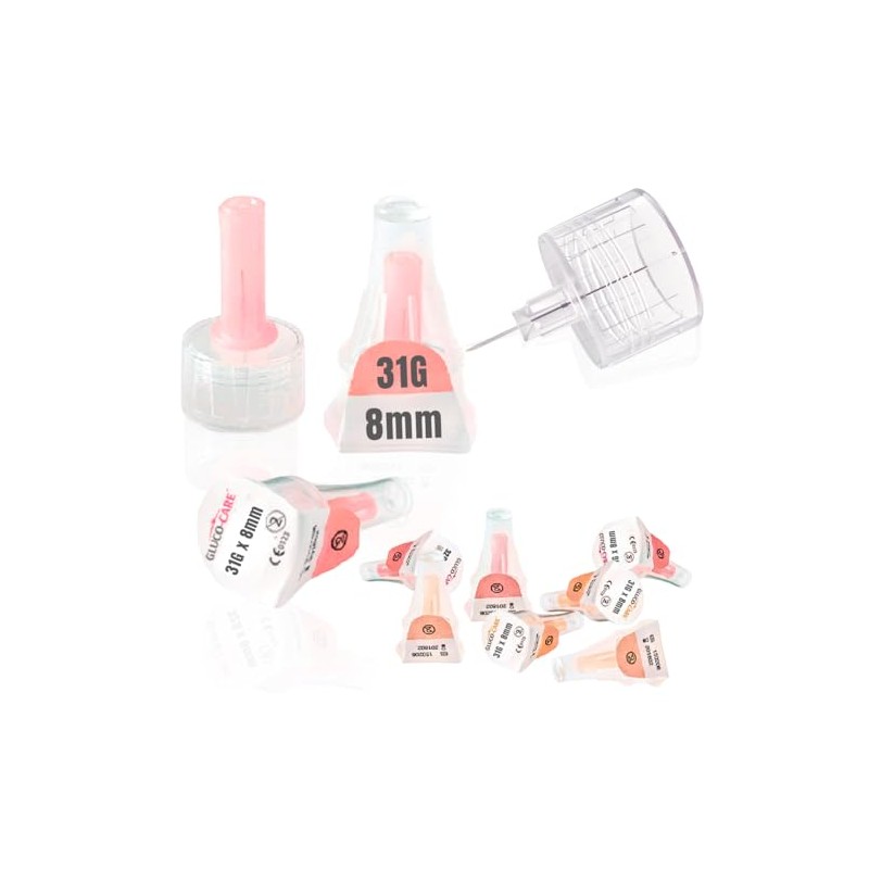 GLUCO-CARE Pen Tips 31G x 8mm (5/16’’) – Ultra-Thin Tip