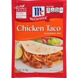 McCormick Chicken Taco Seasoning Mix, 1 oz (Pack of 12)