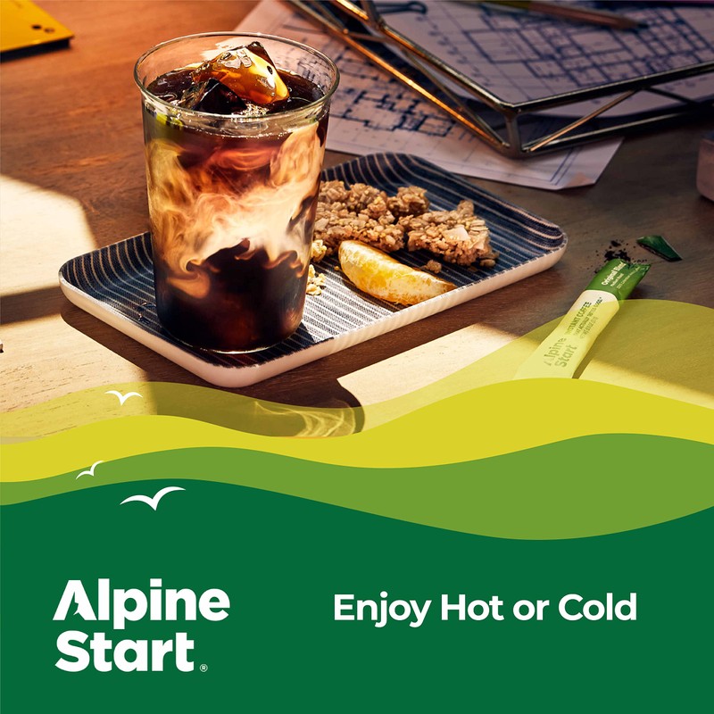 Alpine Start Premium Instant Coffee, Medium Roast Original Blend Arabica