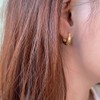 K.L.Y Hoop Earrings, Women's, Popular, Arc, Silver, 925 Ring, Hypoallergenic,