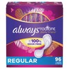 Always Radiant Daily Feminine Panty Liners For Women, Regular Absorbency,