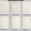 Koolkasa 2025 Weekly Planner Monthly Planner Insert A5, Calendar Inserts