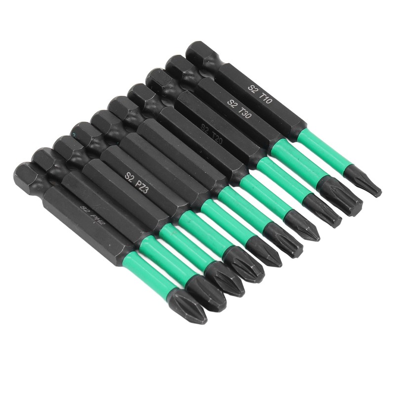 10Pcs Magnetic Screwdriver Bit Set Cross Star Non Slip High