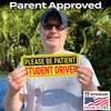 Stickios Student Driver Stickers - Removable Non-Magnetic Vinyl Decal Signs