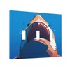 Nadoabtm Decorative Switch Plates Marine Shark Wall Plate 3 Gang