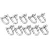 10pcs M4 Screw Pin Anchor Shackle 304 Stainless Steel Heavy