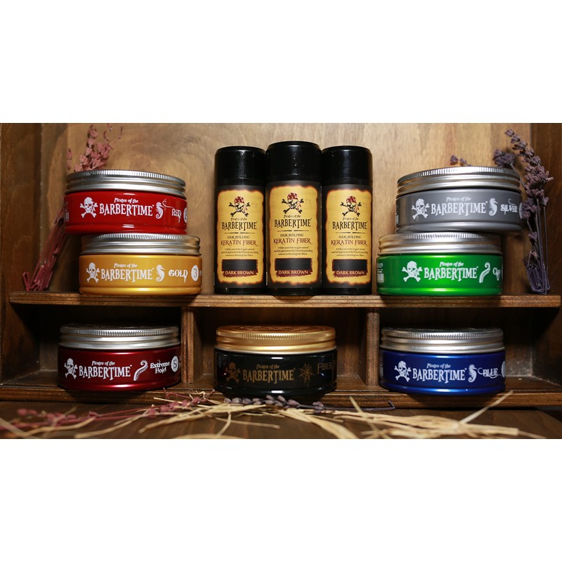 BARBERTIME Hair Styling Matte Clay Wax | No5 Burgendy Matte