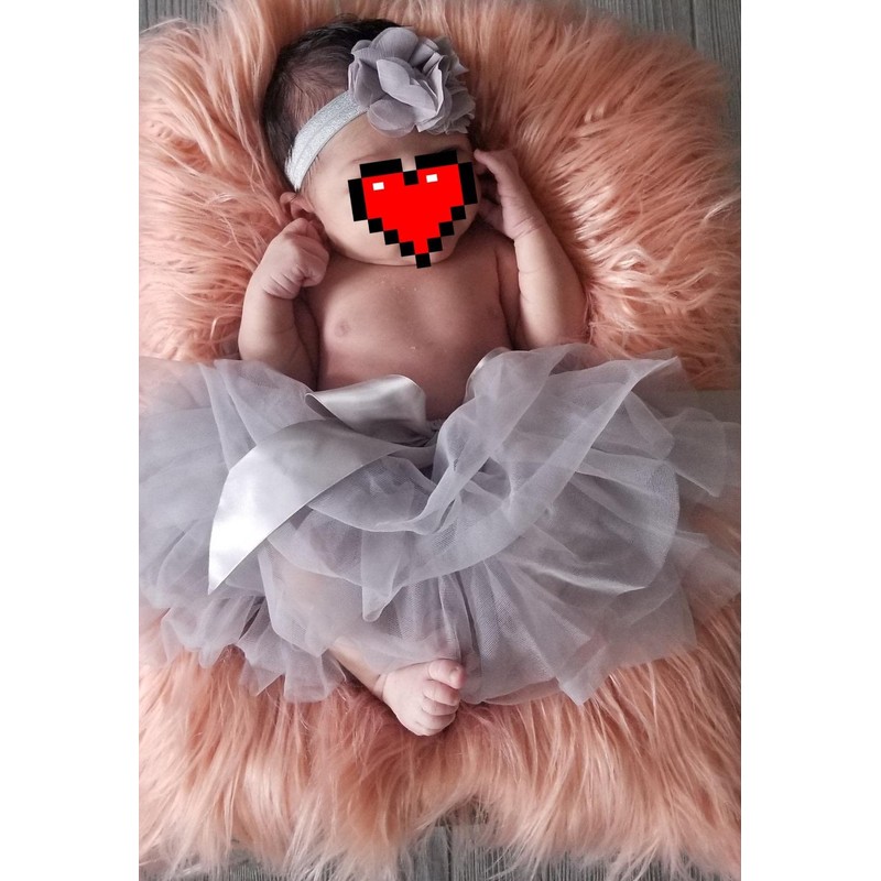 Falda tutú para bebés y niñas con funda para pañales,