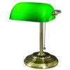 V-Light Antique Brass Desk Replaceable LED Bulb Task Lamp