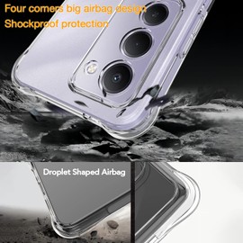 USTIYA Case for Redmi 15 5G(169) Clear TPU Four Corners Military-Grade Protection Cover Transparent Soft funda