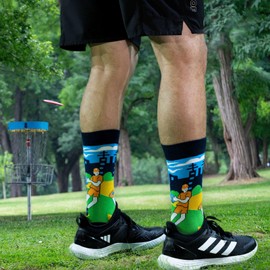 IRISGOD I'd Rather Be Funny Dress Socks for Men and Women Humor Joke Gifts