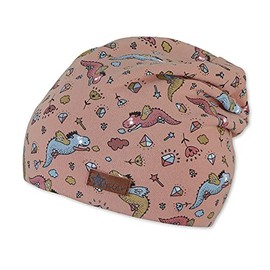 Sterntaler Baby Girls' Slouch Beanie Dracheline Hat, pink