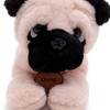 Toyland® 25cm (10") Doug The Pug Soft Toy - Lying