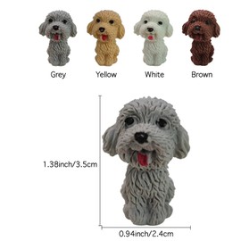 Ranvi 36 PCS Cartoon Animal Dog Eraser,Creative Teddy Dog Shaped Top Eraser Cute Stationery Supplies For Kids Students
