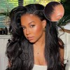 Goulus Kinky Straight V Part Wig Human Hair 26 Inch