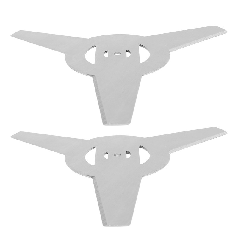 2Pcs 3 Teeth Brush Cutter Trimmer Blade Stainless Steel Lawnmower