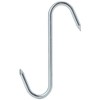 Merriway BH01914 (5 Pcs) BZP Steel Butchers Pointed Kitchen S-Hooks,