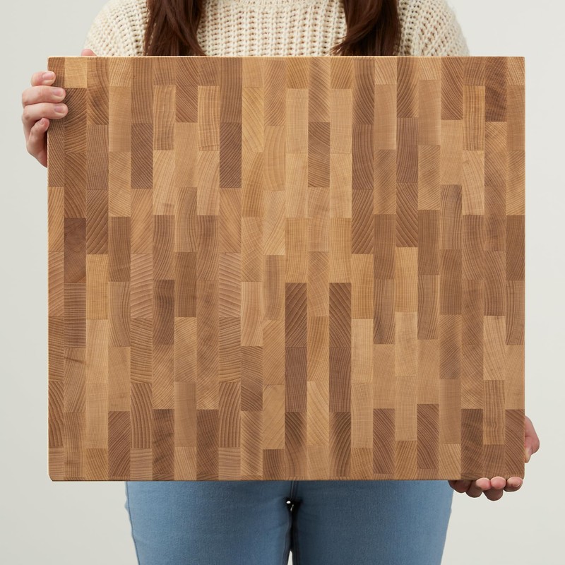 Personalization Universe Butcher Block Cutting Board- 16" x 18" Hardwood
