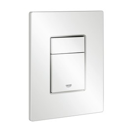 GROHE Skate Cosmopolitan Flush Plate for Concealed Gd2 Cisterns, Water-Saving, Dual Flush with Start-and-Stop Activation, Easy To Install, Alpine White, 38732SH0