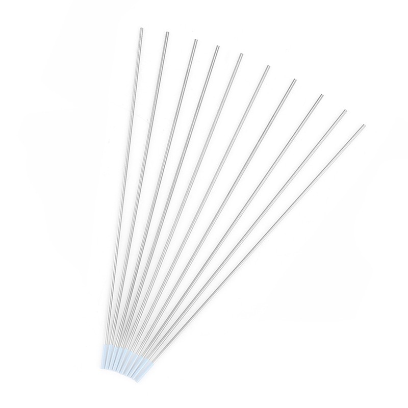 10Pcs Zirconiated Tungsten Electrodes WZ8 White Tip for AC Tig