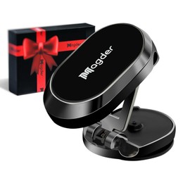 Magder Car Dash Magnetic Phone Holder - Highly Adjustable, Universally Compatible, Works with All Cell Phones
