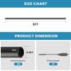 5 Foot x 5/8-inch Round Horizontal Bar Baluster for Stair
