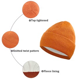 Winter Beanies, Warm Wool Knit Beanies for Men and Women for Cold Weather ES-S-K-H-1, Black/White, One Size