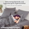 Cushion Cover Set, Dark Grey, Pillowcase 80 x 80 cm,