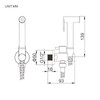 Ibergrif - Unterputz WC-Bidet Handbrause Set mit Douche und Halter,