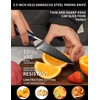 SANMUZUO 3.5 Inch Paring Knife - Kitchen Fruit Peeling Knife