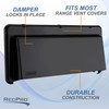 RecPro RV Range Vent Exterior Cover with Locking Damper |