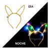 12 Tiaras Diademas Luz Neon Tocado Luminosa Orejas Fiestas