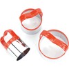 3Pcs Round Cookie Cutters with Handle, Circle Biscuit Cutter for