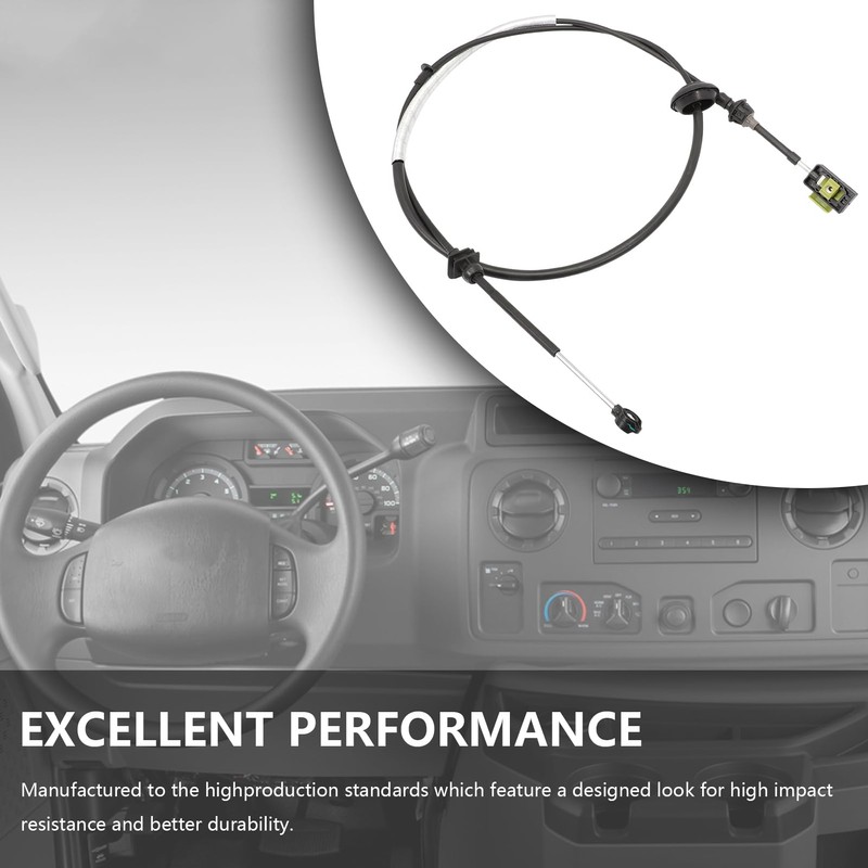 YC2Z-7E395-AC Automatic Transmission Gear Shift Cable for (1997-2004) Econoline E150/E250/E350