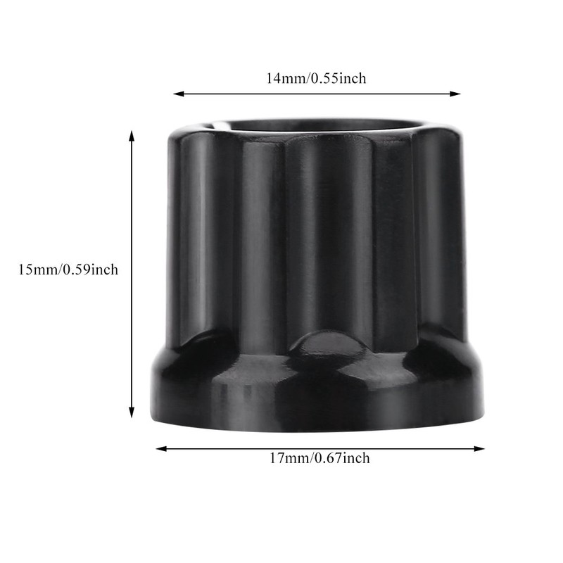 10Pcs Volume Control Knob D Shaped Shaft Hole Tone Speed