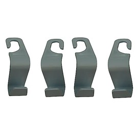 Pack of 4 pcs Car Seat Headrest Hook Plastic Interior Multipurpose Hangers Storage Organizer Car Accessories for Coats, Handbag, Grocery and More (Blue)