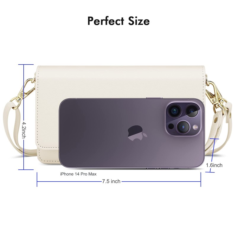 nuoku Crossbody Bag for Women Cellphone Little Purse with Credit