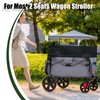 4 Side Breathable Wagon Stroller Sunshade Net Canopy, Adjustable Wagon