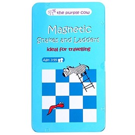 The Purple Cow Magnetic Travel Snakes & Ladders