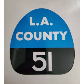 LA COUNTY 51 "EMERGENCY 51" FIRE Sticker Decal