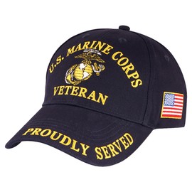 Trendy Zone 21 USMC - Gorra unisex para hombres y mujeres, color negro, Azul marino, One Size-Medium