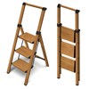 Taranta 3 Step Ladder, Portable Folding Ladder with Wide Pedal,