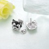 Yorkie Earrings 925 Sterling Silver Dog Earrings Puppy Earring Animal