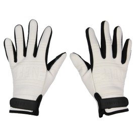 Seven Times Six Neff Daily Pipe Neoprene No-Slip Silicone Palm Adult Ski and Snowboarding Gloves For Men and Women (Large, White)