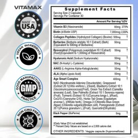 Resveratrol Nad Berberina  Nac  Ácido Hialurónico biotin                                                                                              